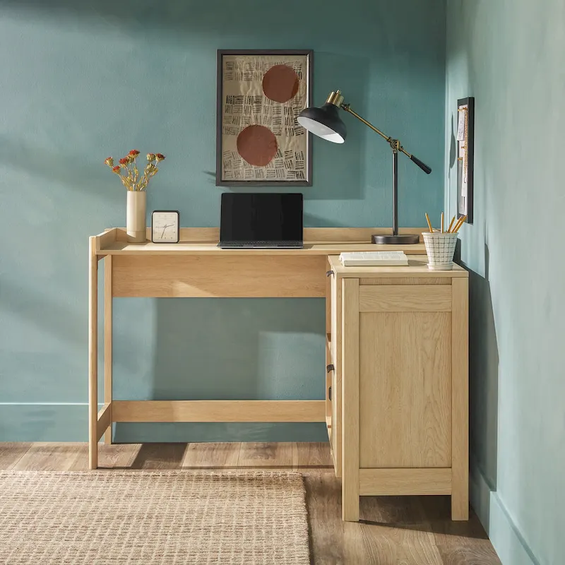 Modern Reversible Desk with Storage