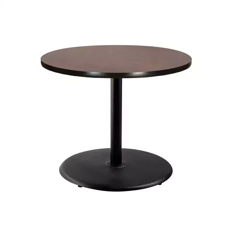 Hampden Furnishings 30" Bennet Collection Round Dining Table Black/Mahogany