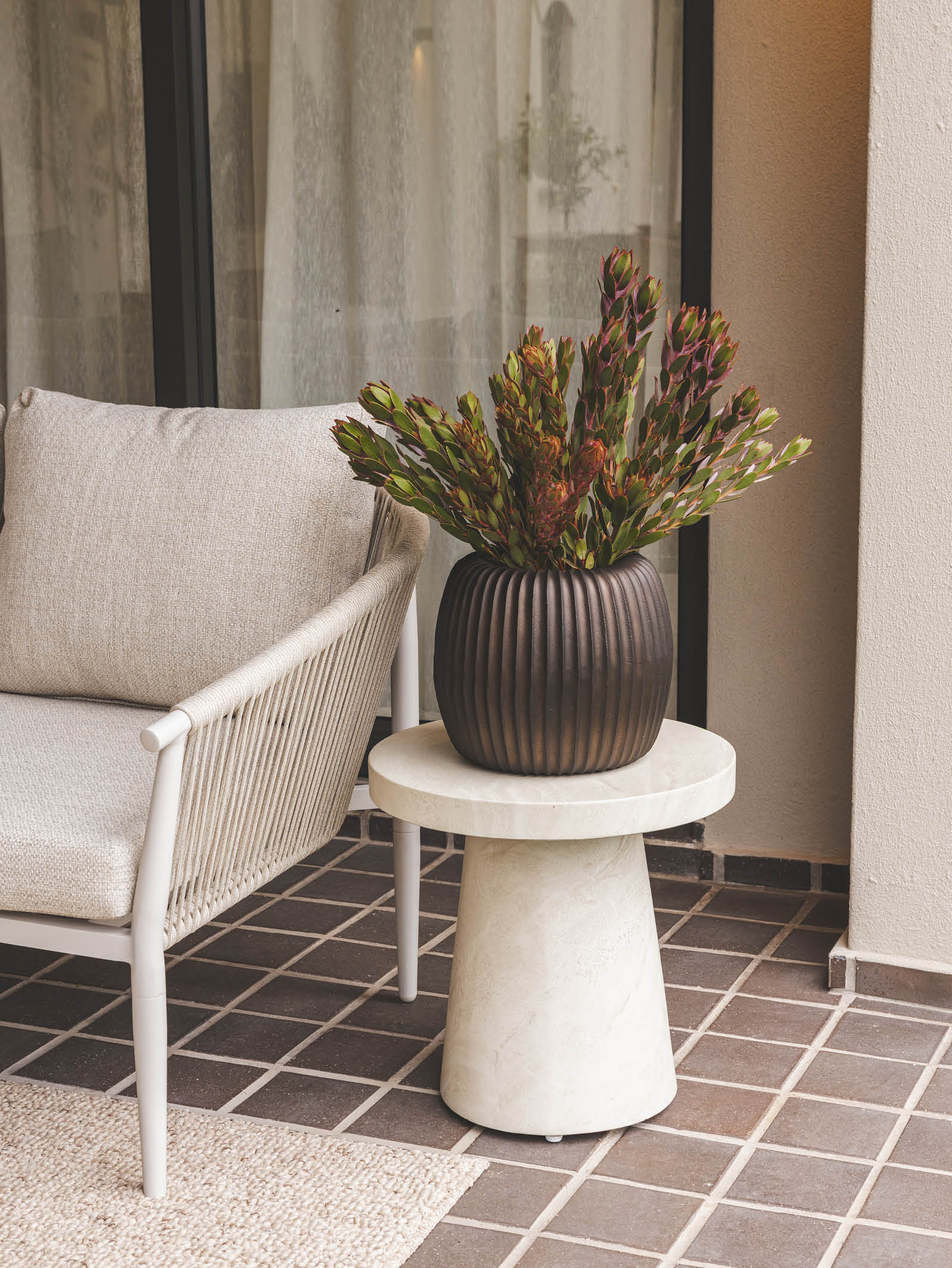 Modern Side Table for Patio
