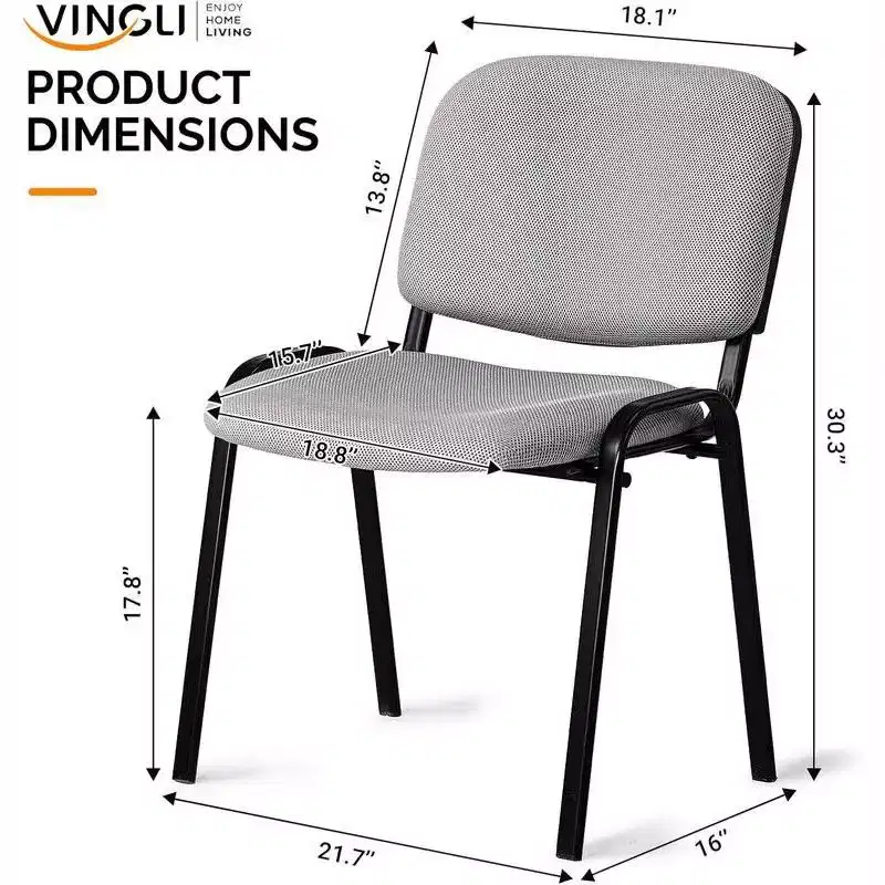 Karl Home 5-Pack Mesh Church & Conference Room Chairs