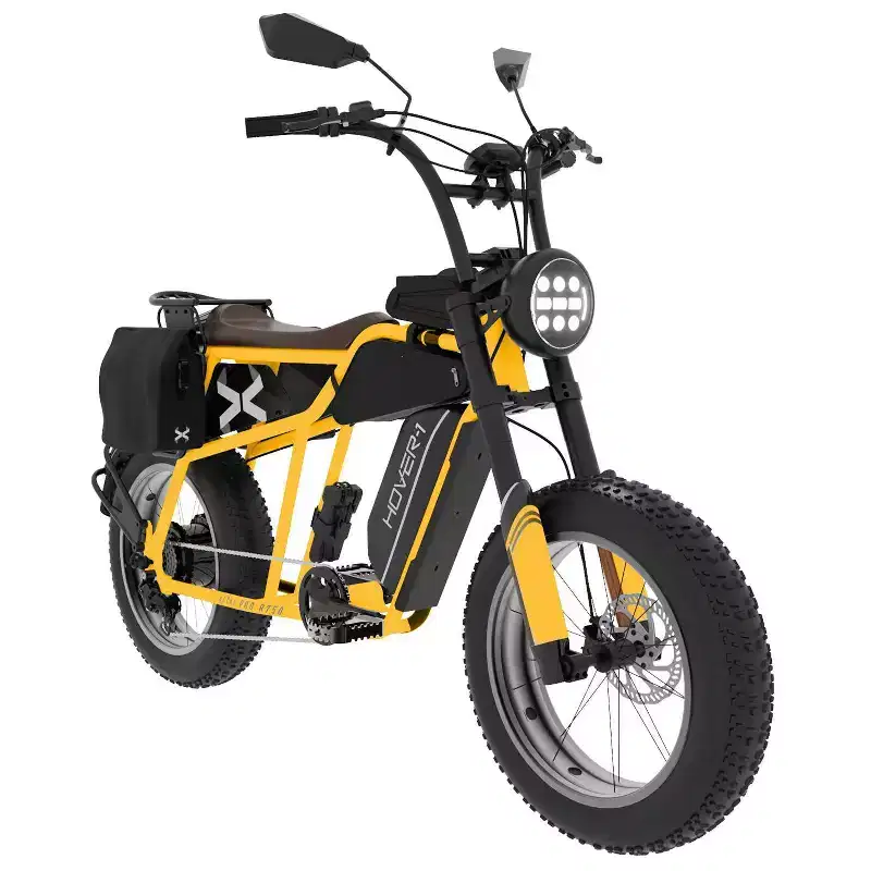 Hover 1 Adult Altai Pro R750 20" Step-Over Electric Cruiser Bike - Yellow
