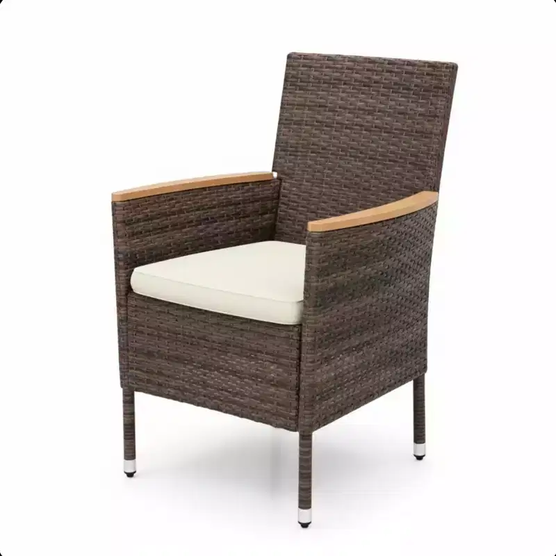 4-Piece All-Weather Rattan Patio Dining Chair