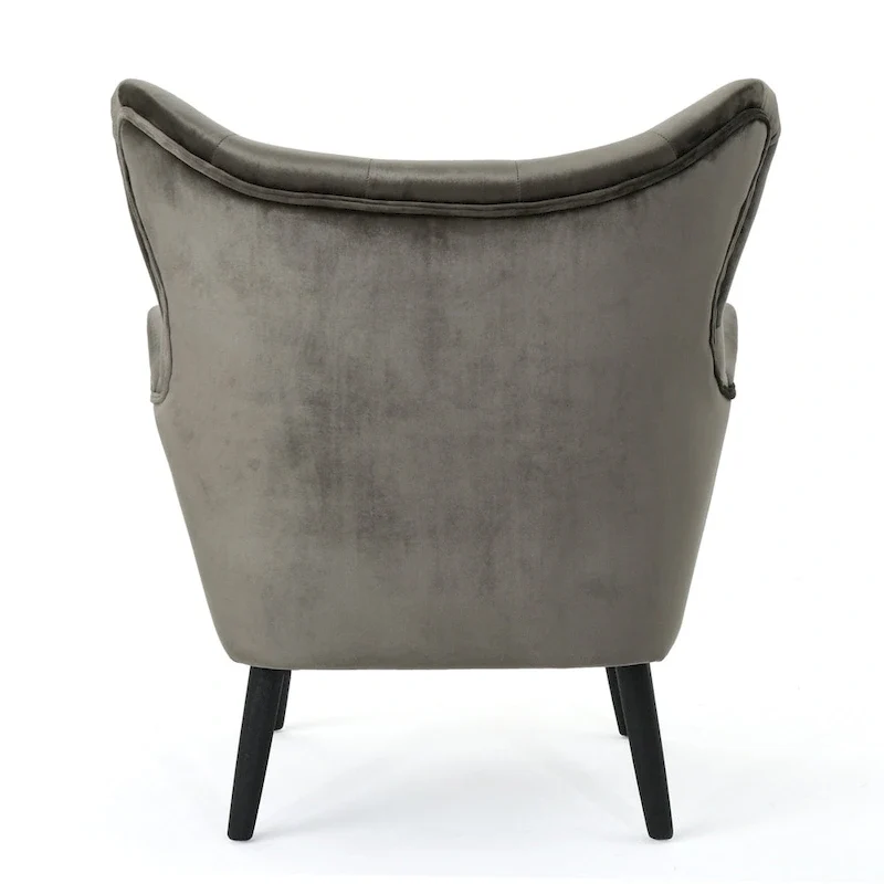 Alyssa Mid-century Upholstered Arm Chair by Christopher Knight Home - 30.25D x 34.25W x 39.75H