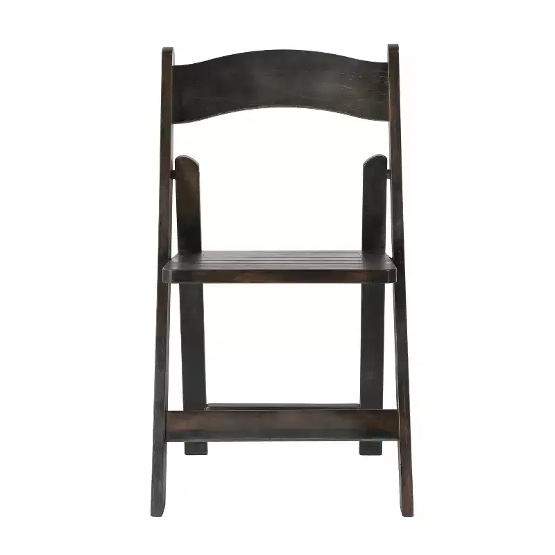 Early American Wood / Oak / White Solid Wood Folding Dining Chair – Seats 1