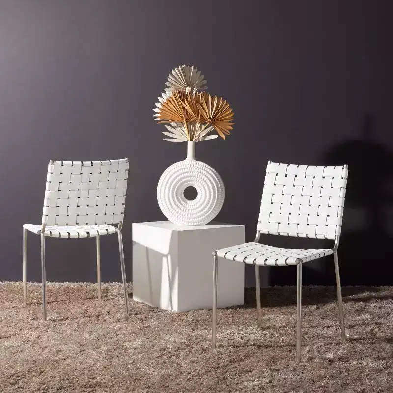 Wesson Woven Dining Chair (Set of 2) - DCH3005 - Safavieh