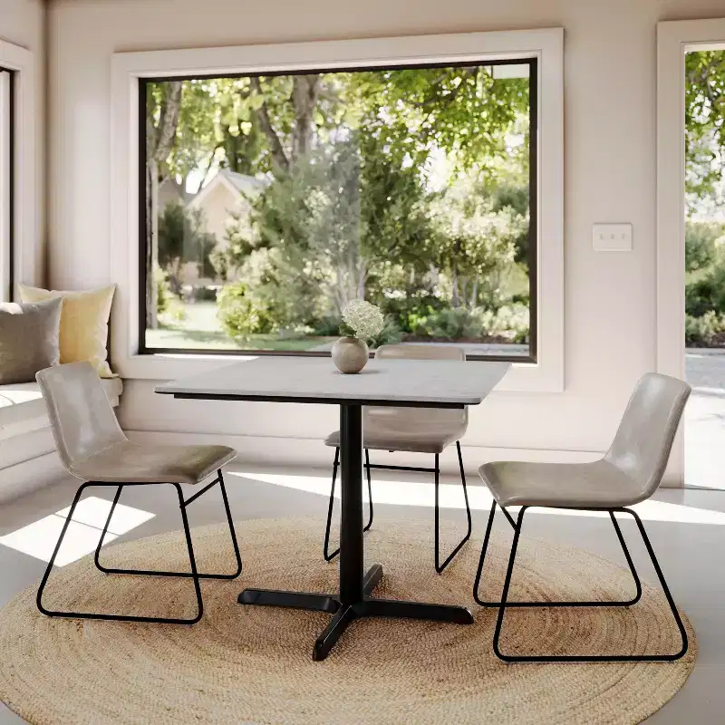 Flash Furniture Acadia Tabletop with TopGuard HPL Technology and Table Height X-Base