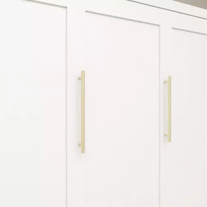 GDFStudio Heloise Modern Wood Murphy Bed with Side Cabinets
