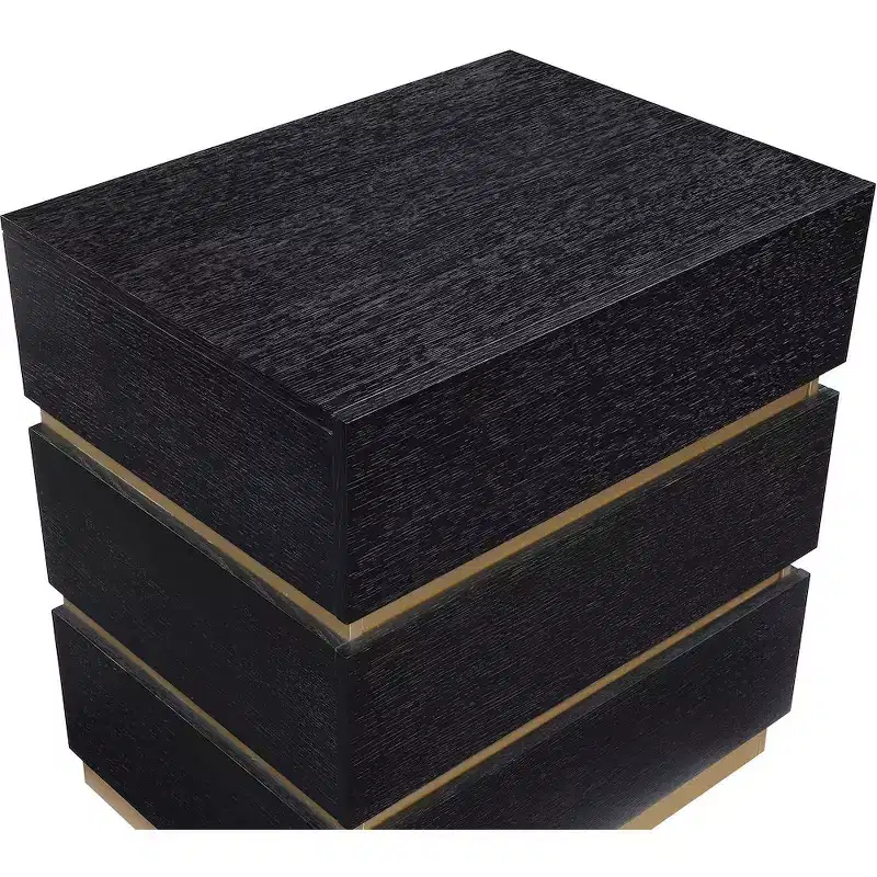 Meridian Furniture,Zaylan Black Nightstand