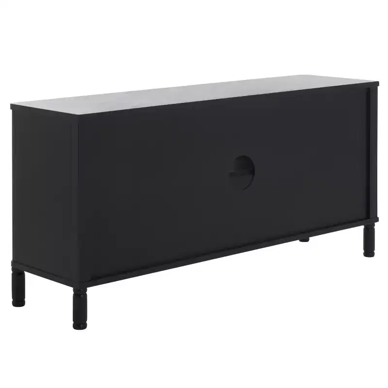 2-Door TV Stand | Desert Brown / Matte Black / Natural | Fits up to 43