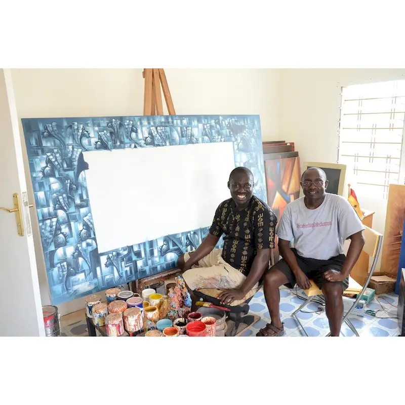 Handmade Friendship Arts Table (Ghana)