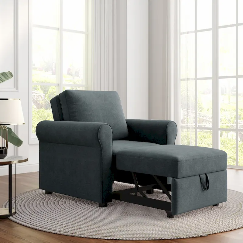 3-in-1 Convertible Sleeper Chair Bed