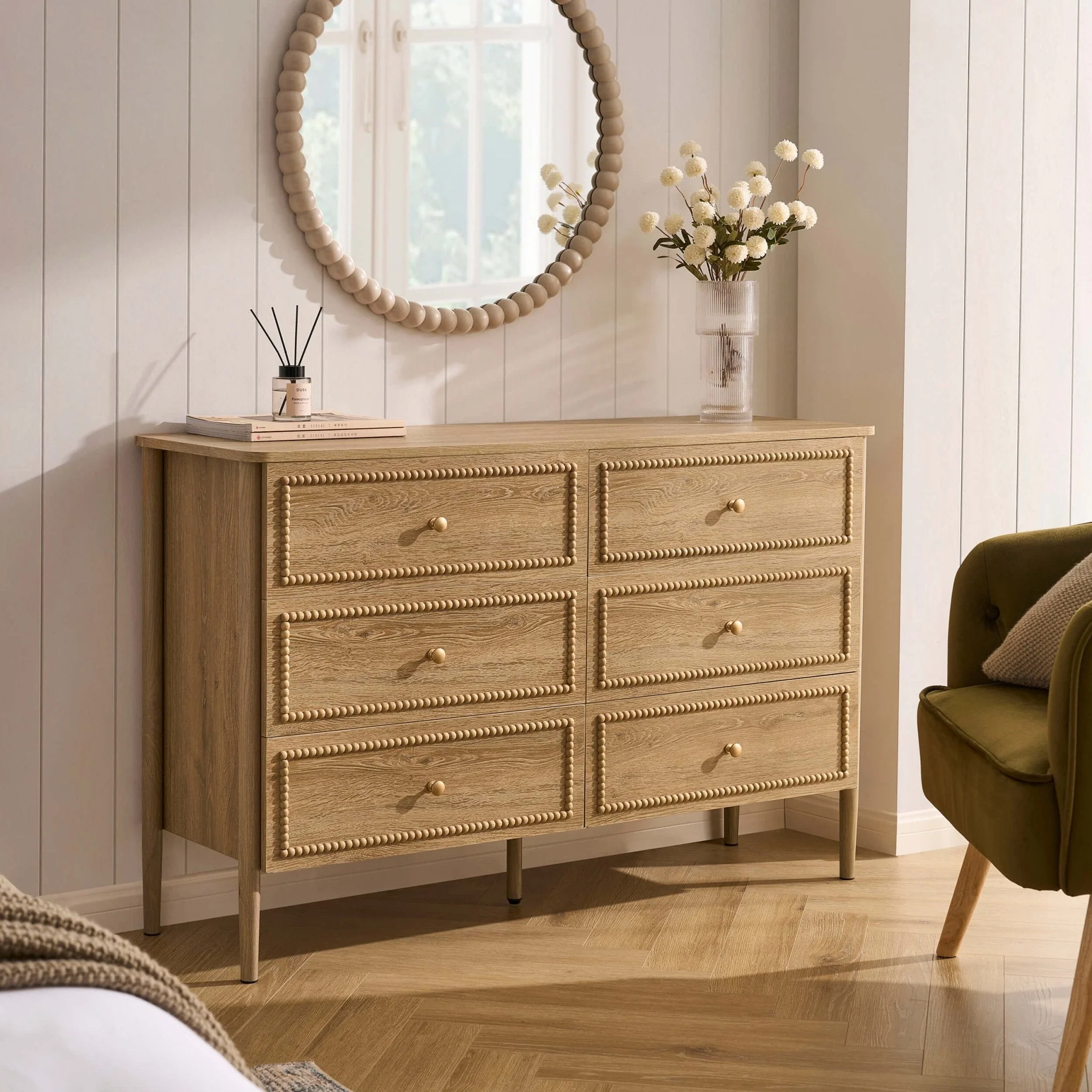 6 Drawer Chest - Light Wood