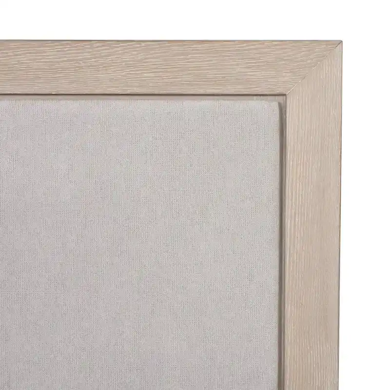 Furniture of America Durem II Modern Classic Solid Wood Fabric Panel Bed