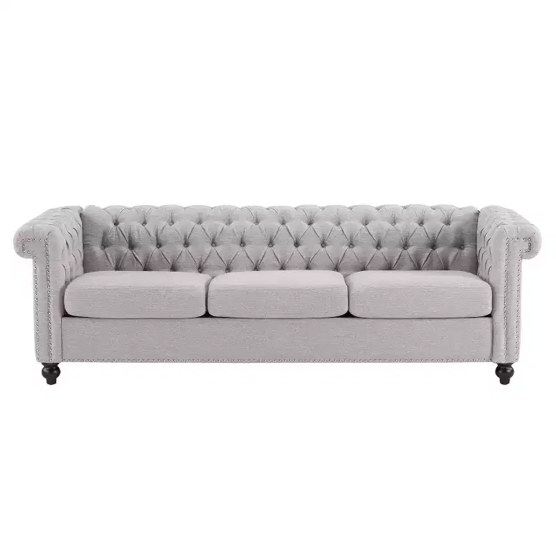 Christopher Knight Home Parkhurst 3 Seater Sofa with Nailhead Trim