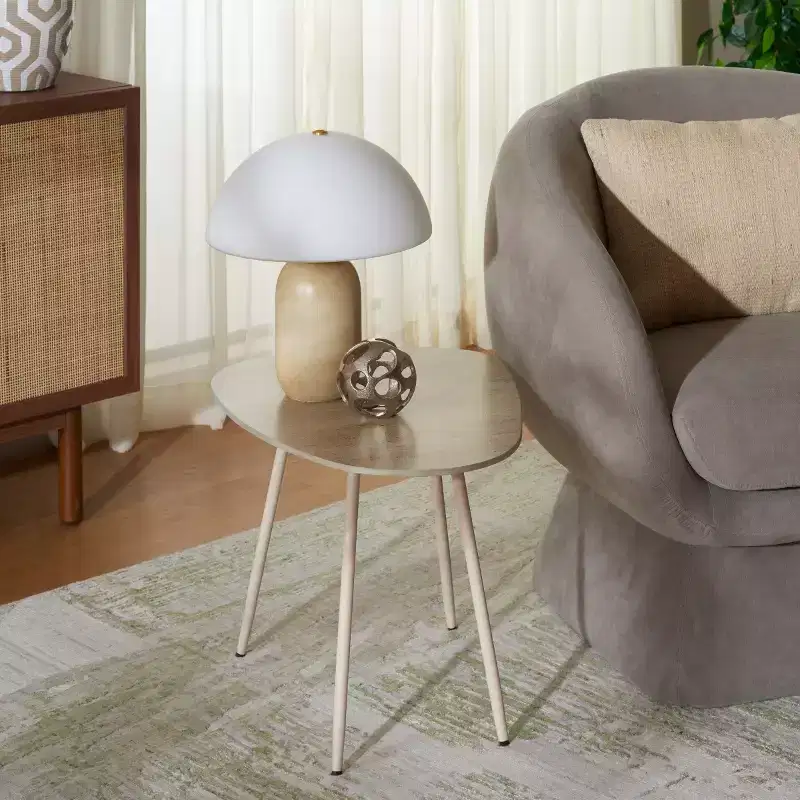 Mint Medium Ceramic Side Table - ACC2913A - Beige Ceramic/Beige - Safavieh