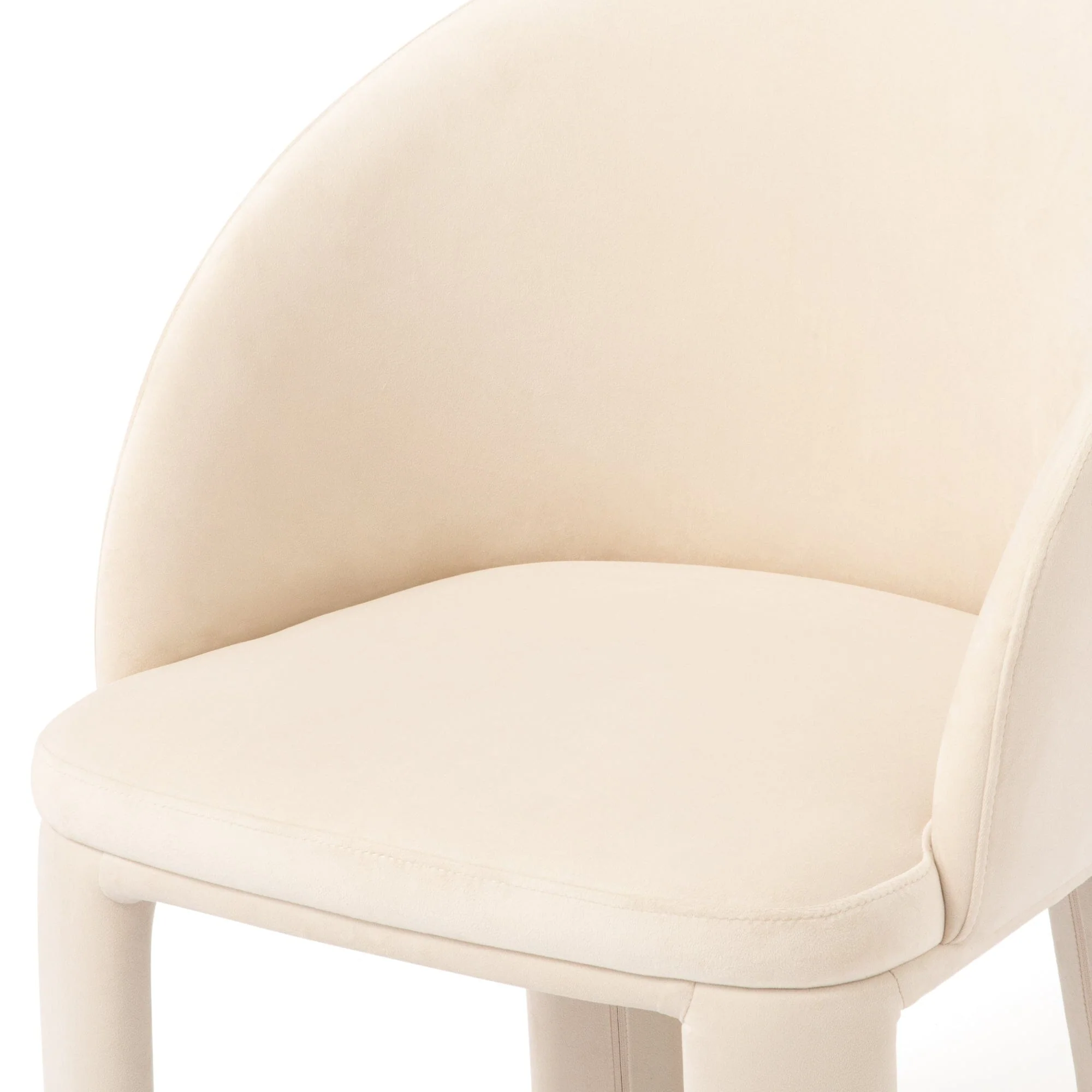 Ivory Upholstered Accent Chair