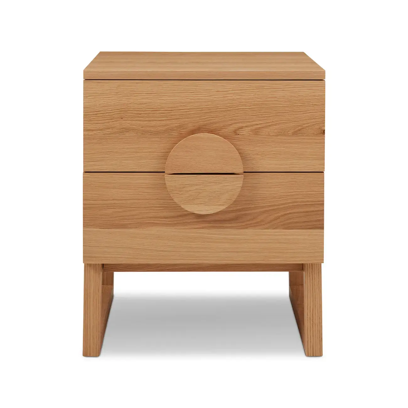 Modern Natural Oak Bedside Table for Bedroom