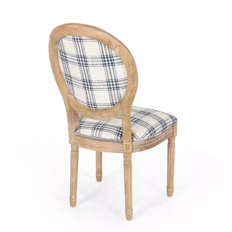 GDFStudio Newman Traditional Upholstered Rubberwood Dining Chairs (Set of 4)