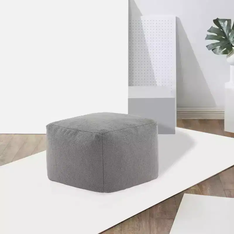 Samuels Boucle Pouf - SFV5041 - Safavieh Couture