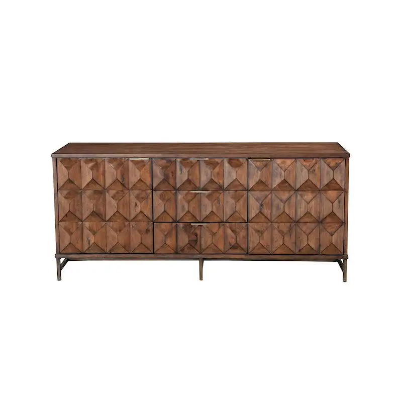 Origins by Alpine Trig TV Console for TV's up to 70 , Mahogany