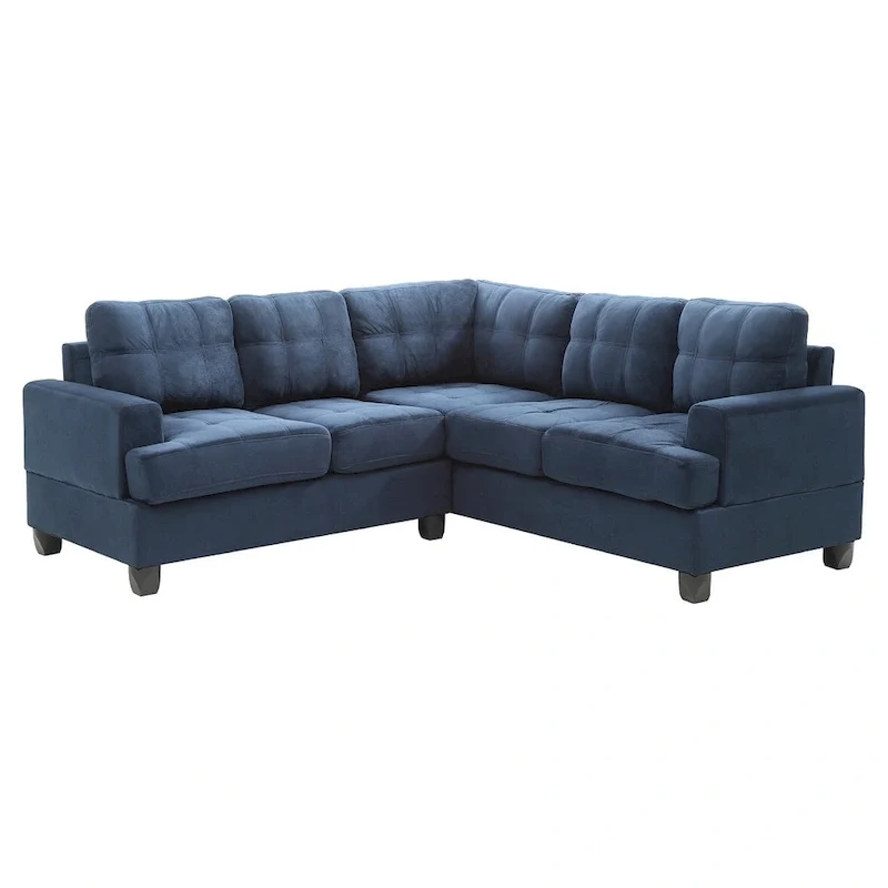 Sandridge 80 in. W 2-piece Microfiber L Shape Sectional Sofa - 80L x 80W x 36H