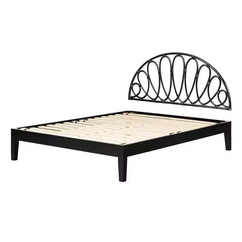 South Shore Queen 82.5 Hoya Bed and Headboard Black