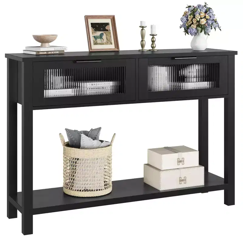 Rustic Farmhouse Console Table, 43