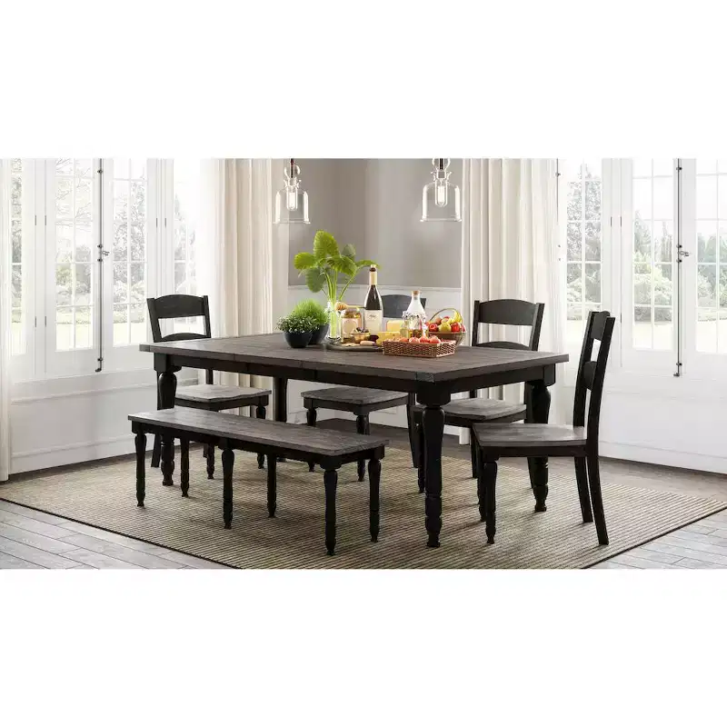 Jofran,Madison County Rustic Reclaimed Pine Farmhouse Slatback Dining Chair (Set of 2)