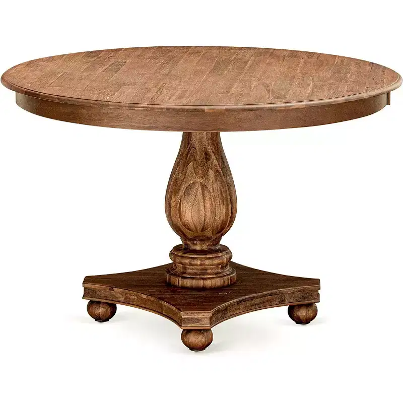 Round Dining Table with Pedestal Base – 48