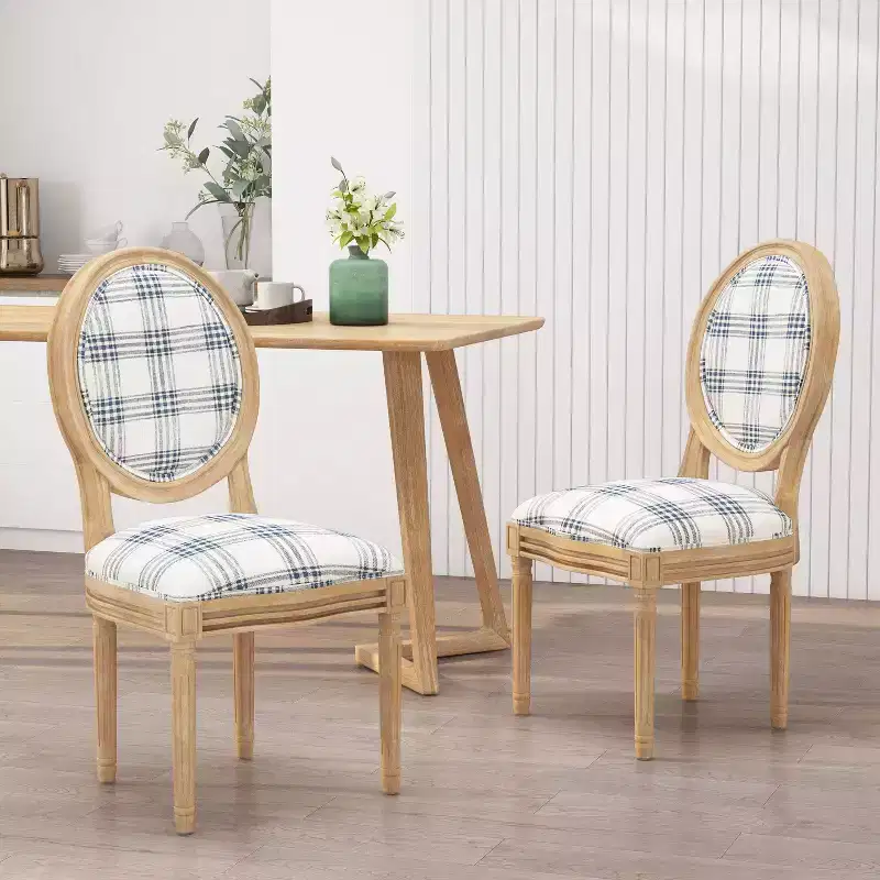 Set of 2 Phinnaeus French Country Fabric Dining Chairs - Christopher Knight Home