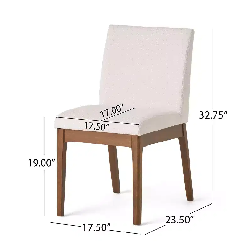 Modern Wood Dining Set for 4, 5 Pieces RectangularTable Set with 4 Upholstered Chairs for Dining Room Kitchen, Light beige,Walnut