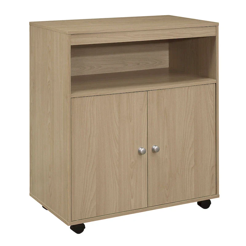 Beech 2-Door Kitchen Cart – Single User