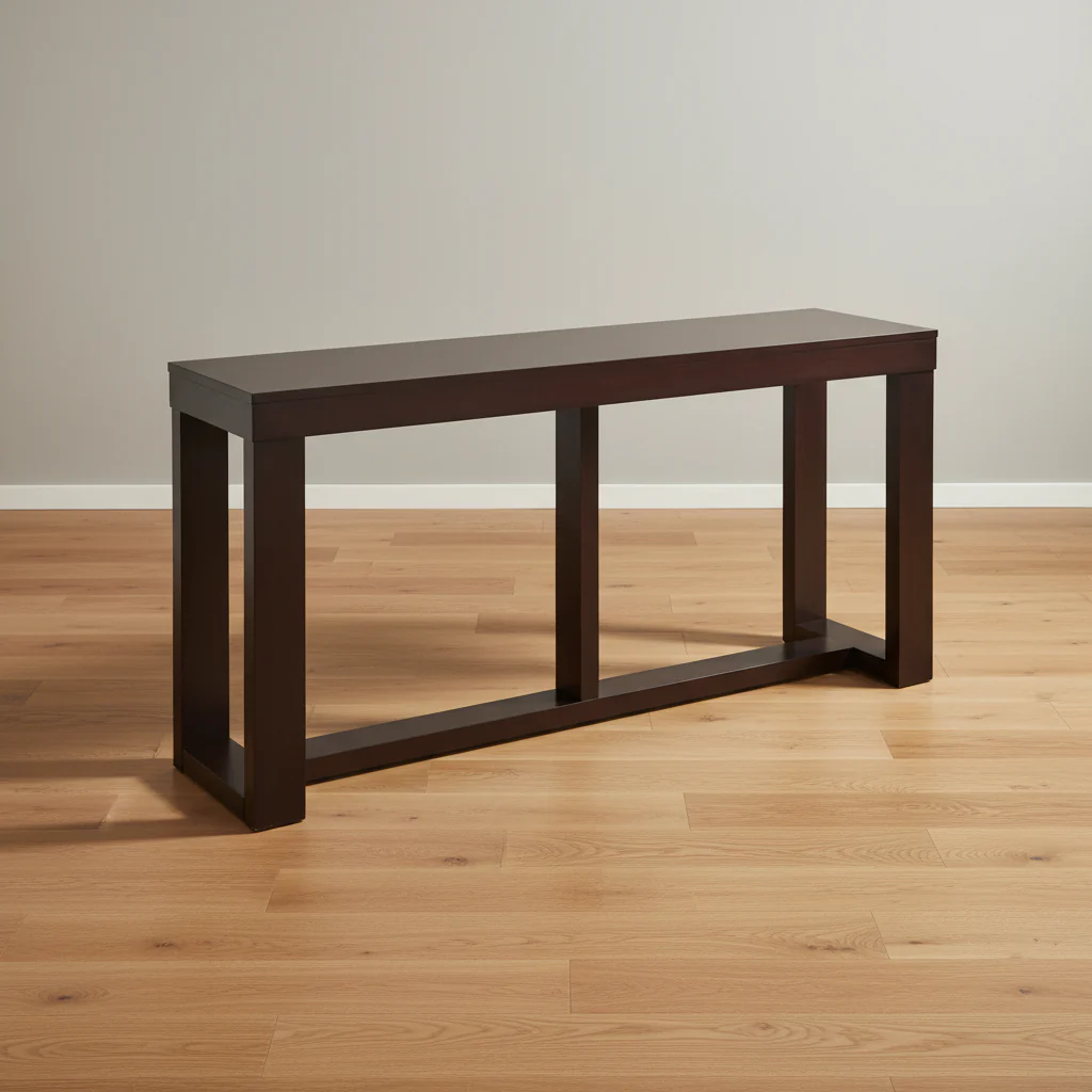 Contemporary Sofa/Console Table Dark Brown