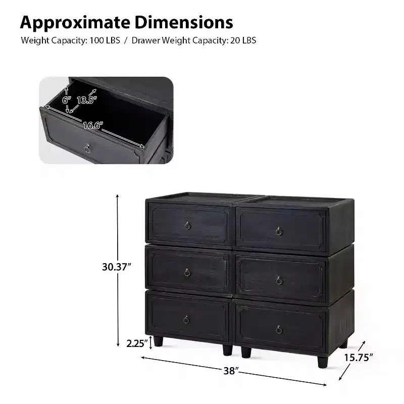 Oddone 2 - Drawer end table Set of 3 With Modular Design| ART OF LIVING DESIGNS