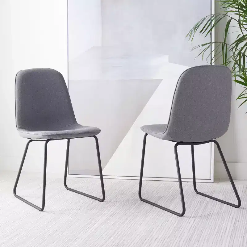Makalu Dining Chair (Set of 2) - DCH2003 - Grey/Black - Safavieh
