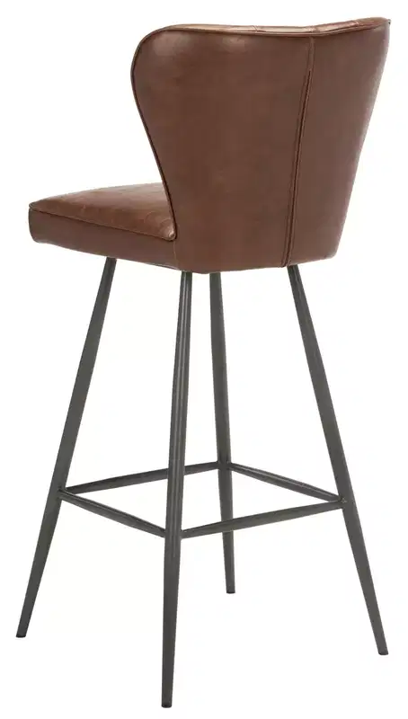 Aster Mid-Century Modern Tufted Bar Stool (Set Of 2) - FOX1703 - Safavieh Couture