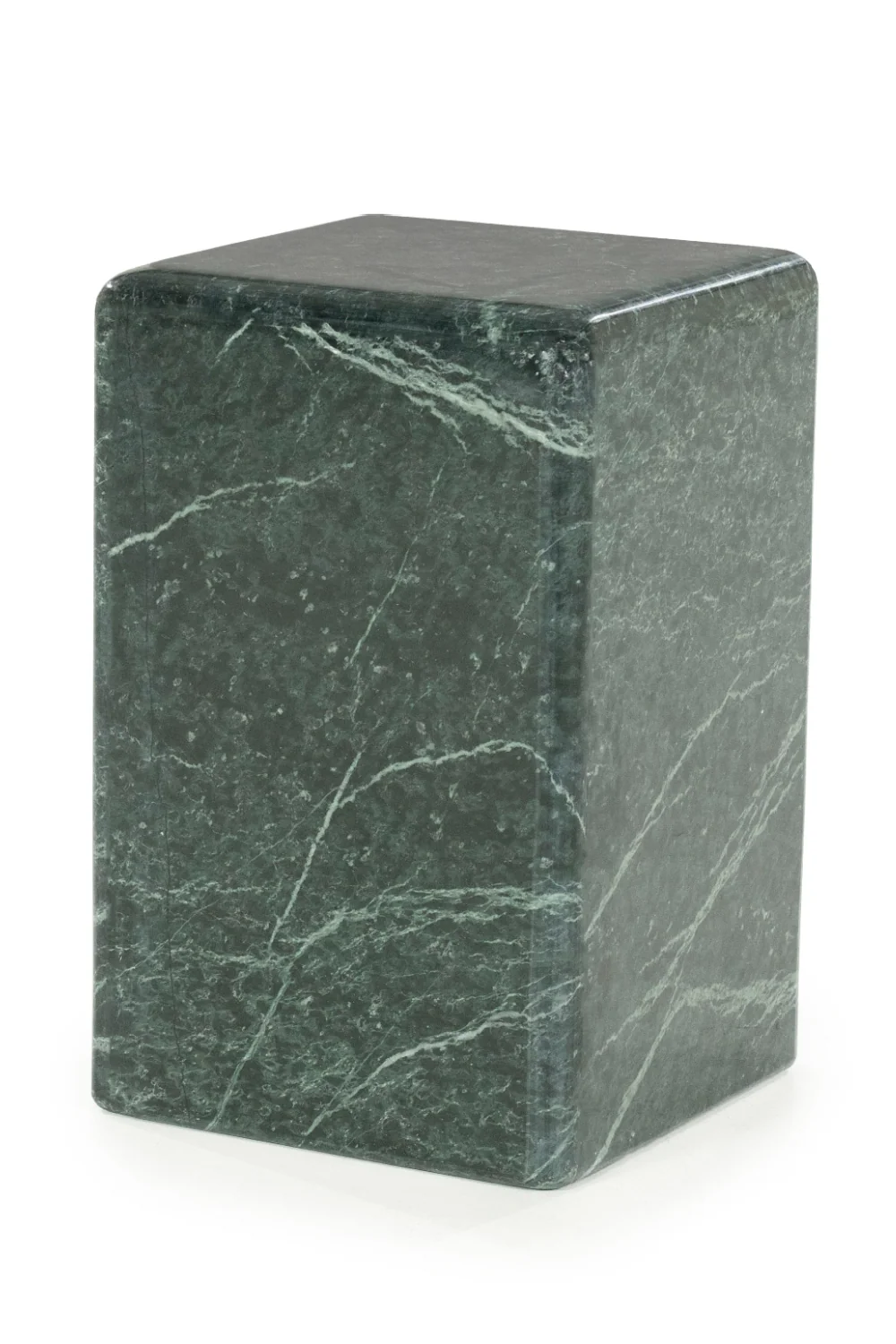 Polished Marble Square Side Table