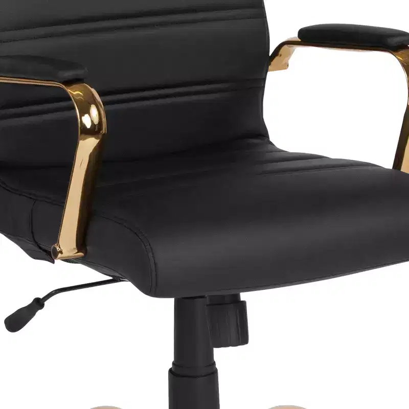 Flash Furniture High Back Executive Swivel Office Chair with Metal Frame and Arms