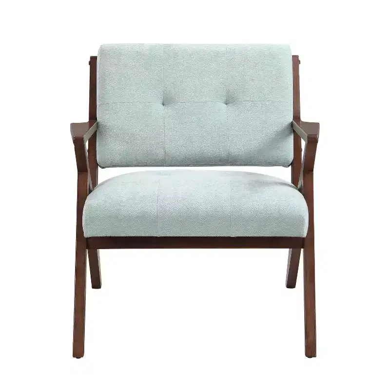 Christopher Knight Home Yuna Wood Upholstered Accent Chair, Green/Brown