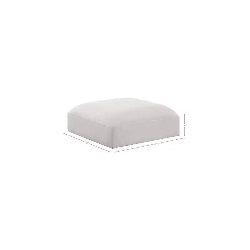 ,Ease Polyester Fabric Ottoman