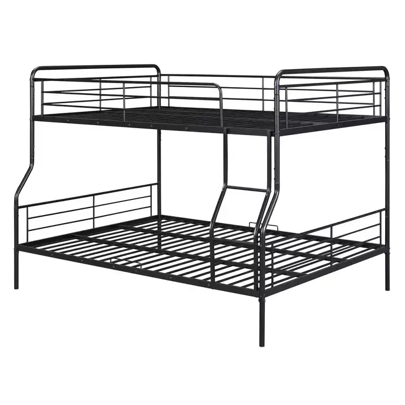 Full XL Over Queen Metal Bunk Bed - ModernLuxe