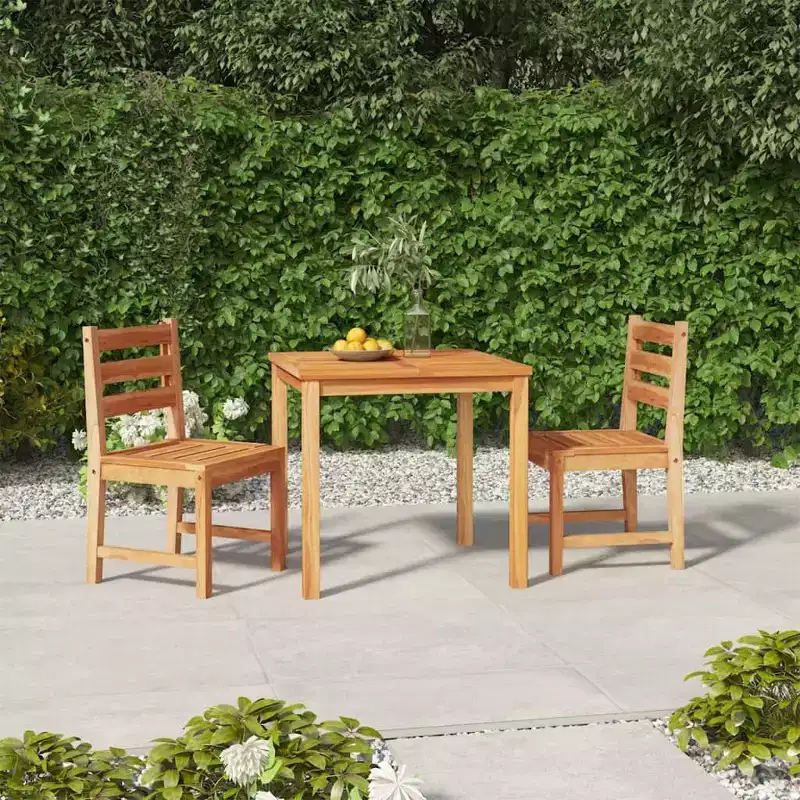 vidaXL Garden Dining Set Teak Solid teak wood Medium