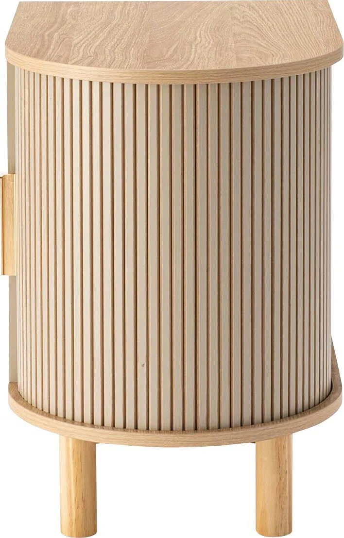 Beige Side Storage Cabinet