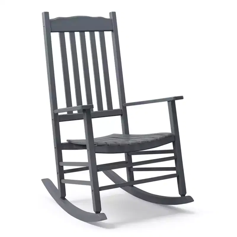 Karl Home | 24-Inch Solid Wood Patio Rocking Chair
