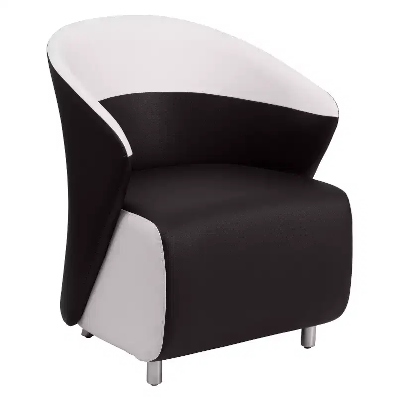 Home Office Curved Barrel Back Lounge Chair