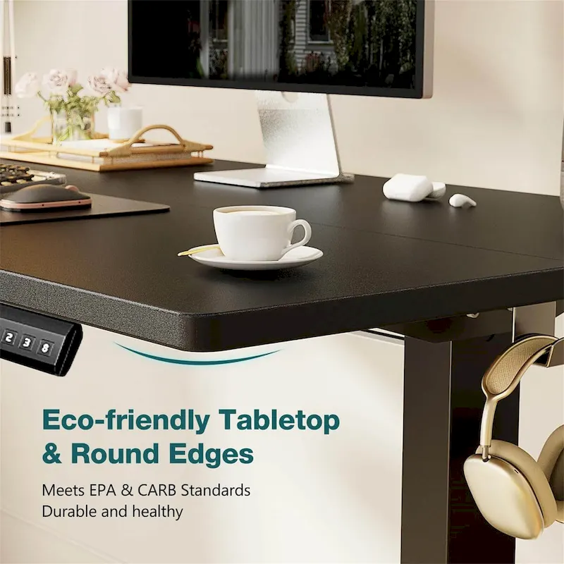 Height Adjustable Standing Desk with Electric Motor