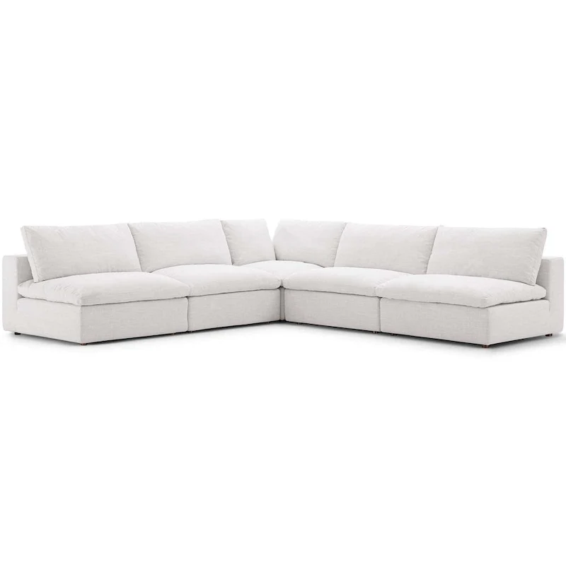 Copper Grove Hrazdan Down-filled Overstuffed 5-piece Sectional Sofa Set