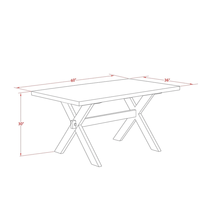 East West Furniture Dining Set-a Dining Table & Black Parson Chairs, Wire brushed Black.(Upholstered & Pieces Options)