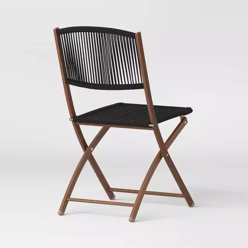 Purcell Patio Folding Chair Black - Threshold