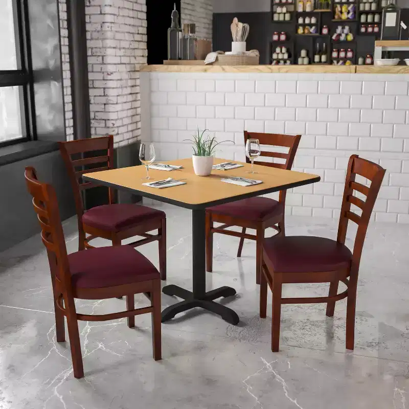 Flash Furniture Ladder Back Wooden Restaurant Chair